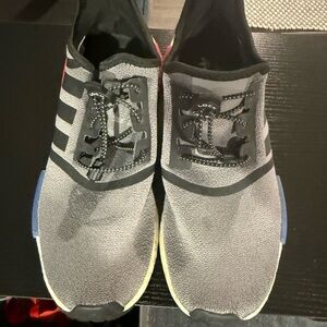 adidas Gray and Black Athletic Shoes